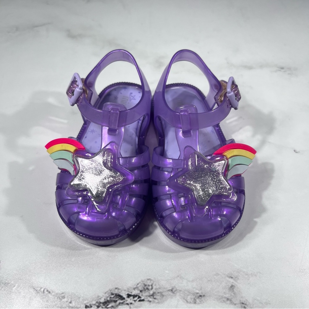 Melissa Mini Possession II Purple Jelly Sandals